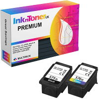 Premium Remanufactured Canon PG-575XL / CL-576XL Black & Colour Combo Pack High Capacity Ink Cartridges (5437C001/ 5441C001)