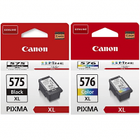 Original Canon PG-575XL / CL-576XL Black & Colour Combo Pack High Capacity Ink Cartridges (5437C001/ 5441C001)