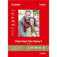 Original Canon PP-201 265gsm A3 Photo Paper Plus II - 20 Sheets (2311B020)