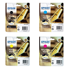 Original Epson 16XXL / 16XL CMYK Multipack Extra High Capacity Ink Cartridges (T1681 / T1632 / T1633 / T1634) Pen and Crossword