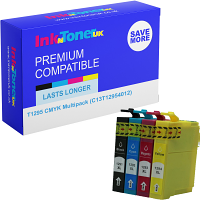 Compatible Epson T1295 CMYK Multipack Ink Cartridges (C13T12954012) Apple