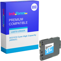 Compatible Ricoh GC21CH Cyan High Capacity Gel Ink Cartridge (405537)