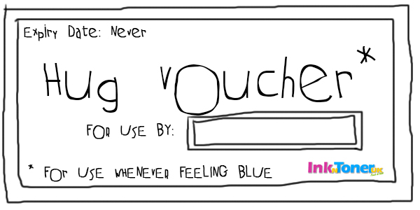 Feeling Blue Print Out Free Hug Voucher Inkntoneruk Bloginkntoneruk Blog