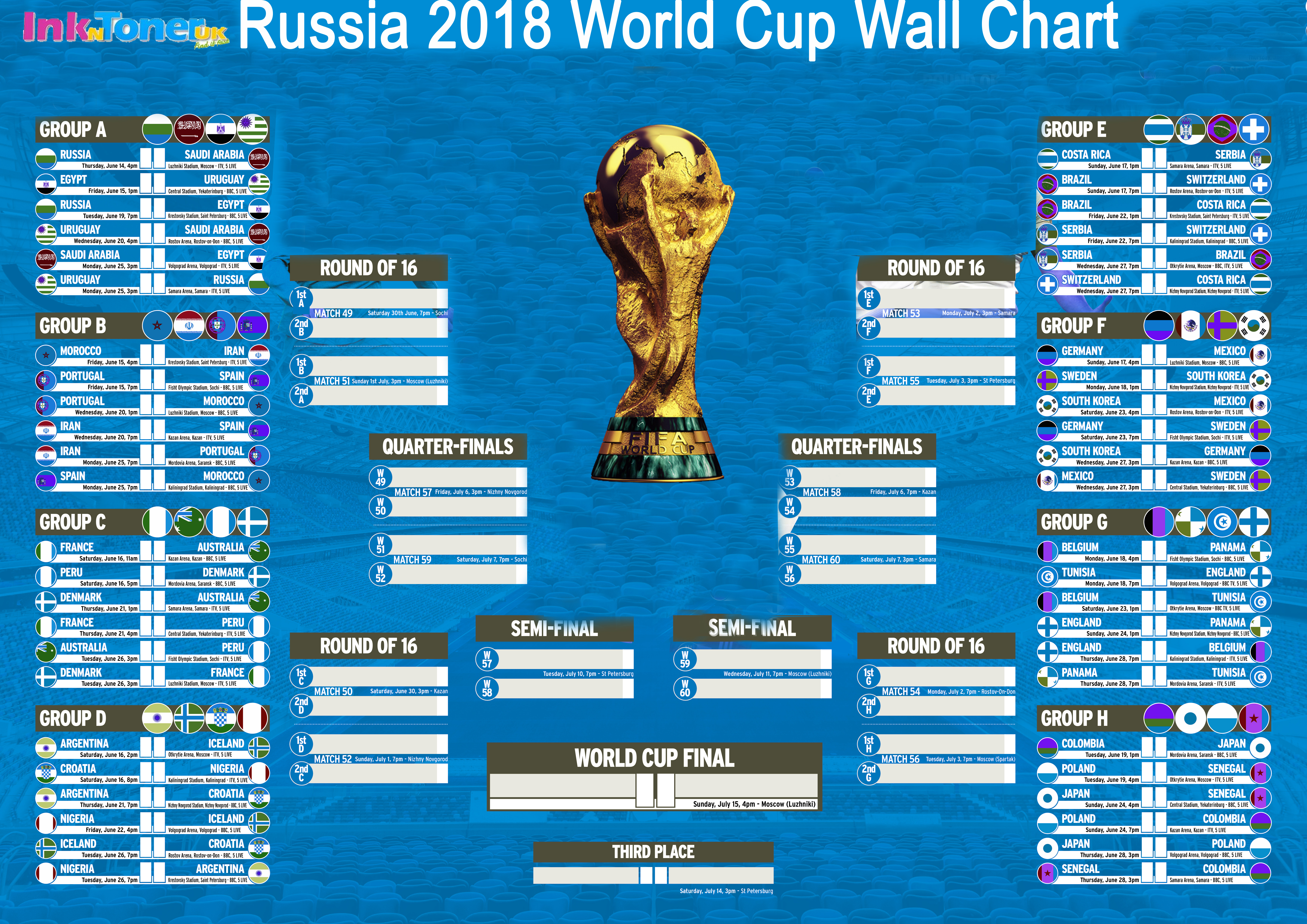 World Cup WallChart