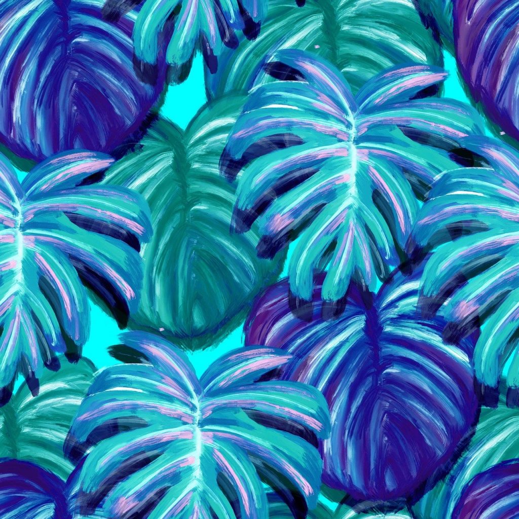 Colourful plant design used for artistic purposes and printing